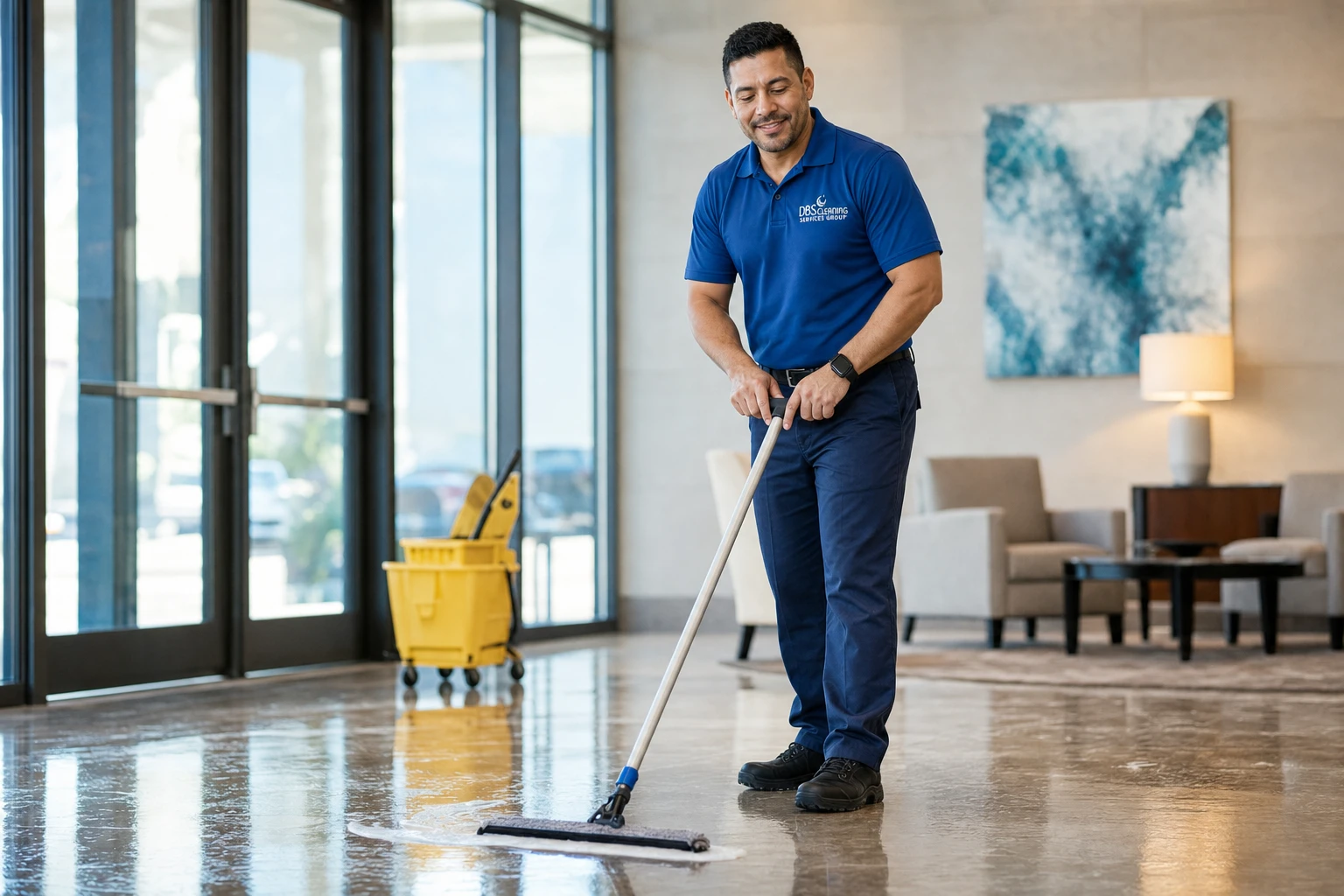 floor stripping process Buckhead — neutralize rinse
