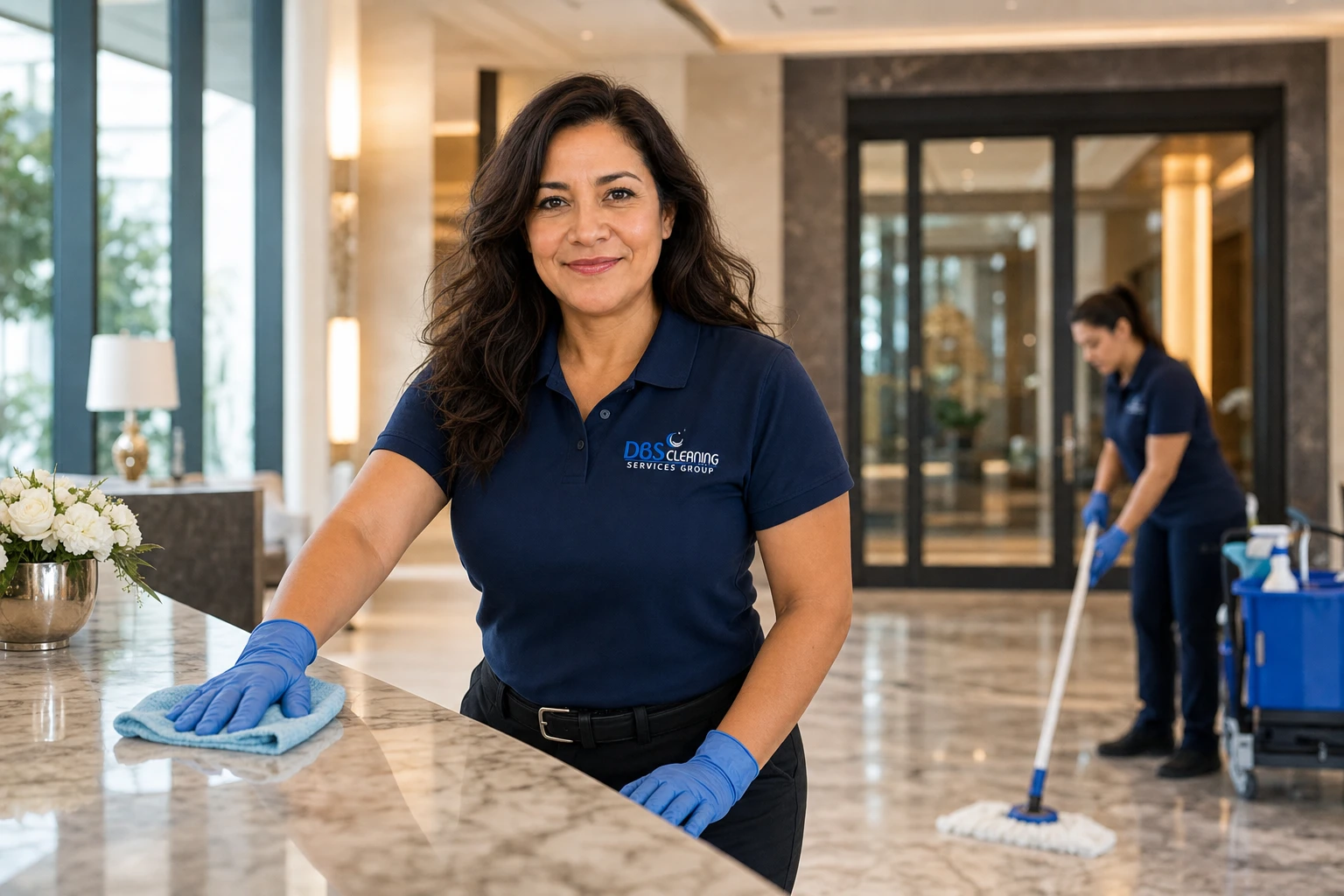 deep clean vs daily Buckhead — lobby