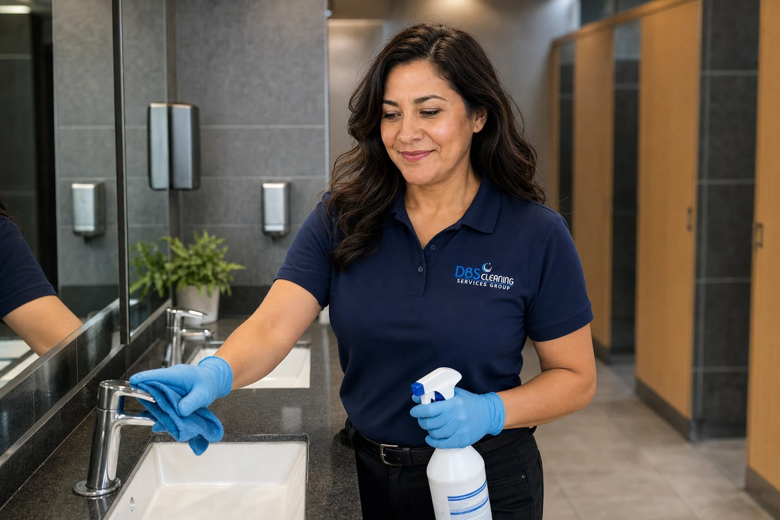 restaurant cleaning Sandy Springs — restroom