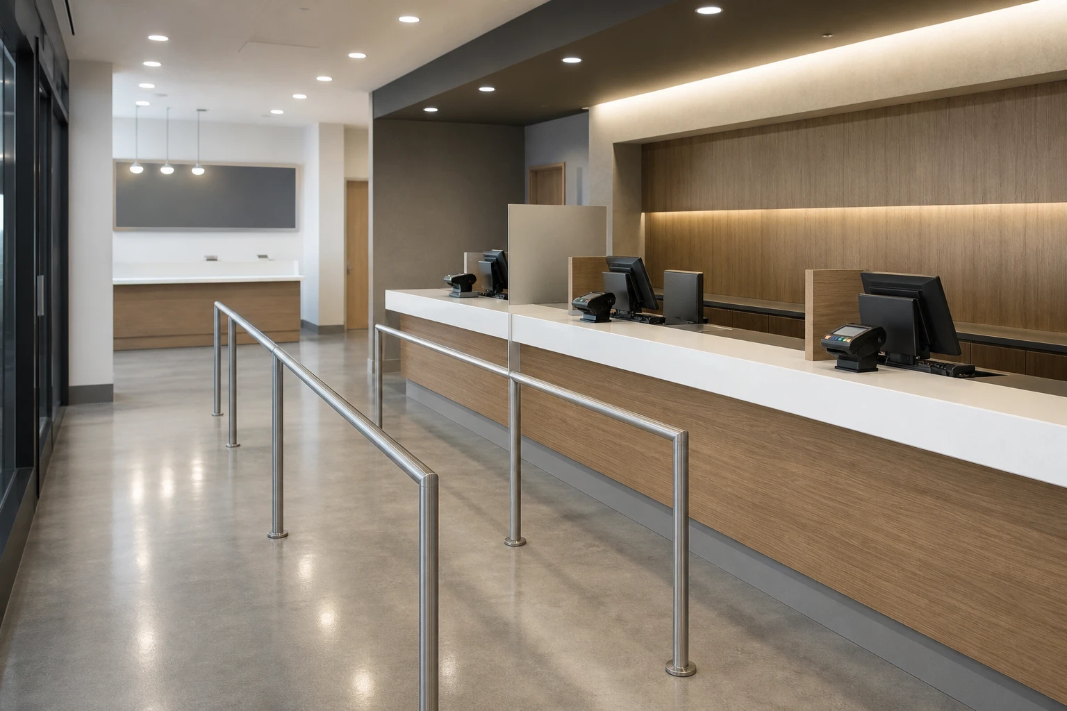 Large Retail Store Cleaning in metro Atlanta — checkout service area